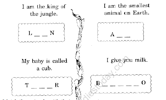 CBSE Class 2 English Riddle Time Worksheet Practice Worksheet For English